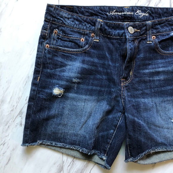 American Eagle Denim Distressed Shorts - Picture 3 of 9